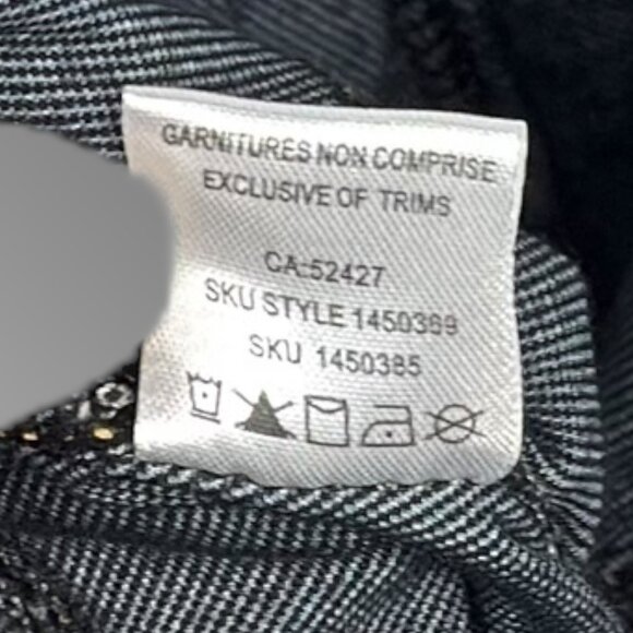 mySTYLE 2X Dark Wash Pull-On Jegging Capris Contrast Stitch Plus Thin - Picture 9 of 9